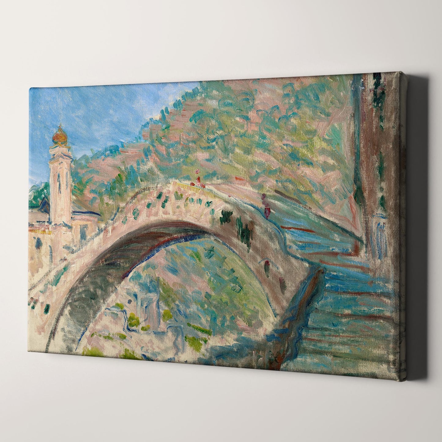 Bridge at Dolceacqua (1884) by Claude Monet