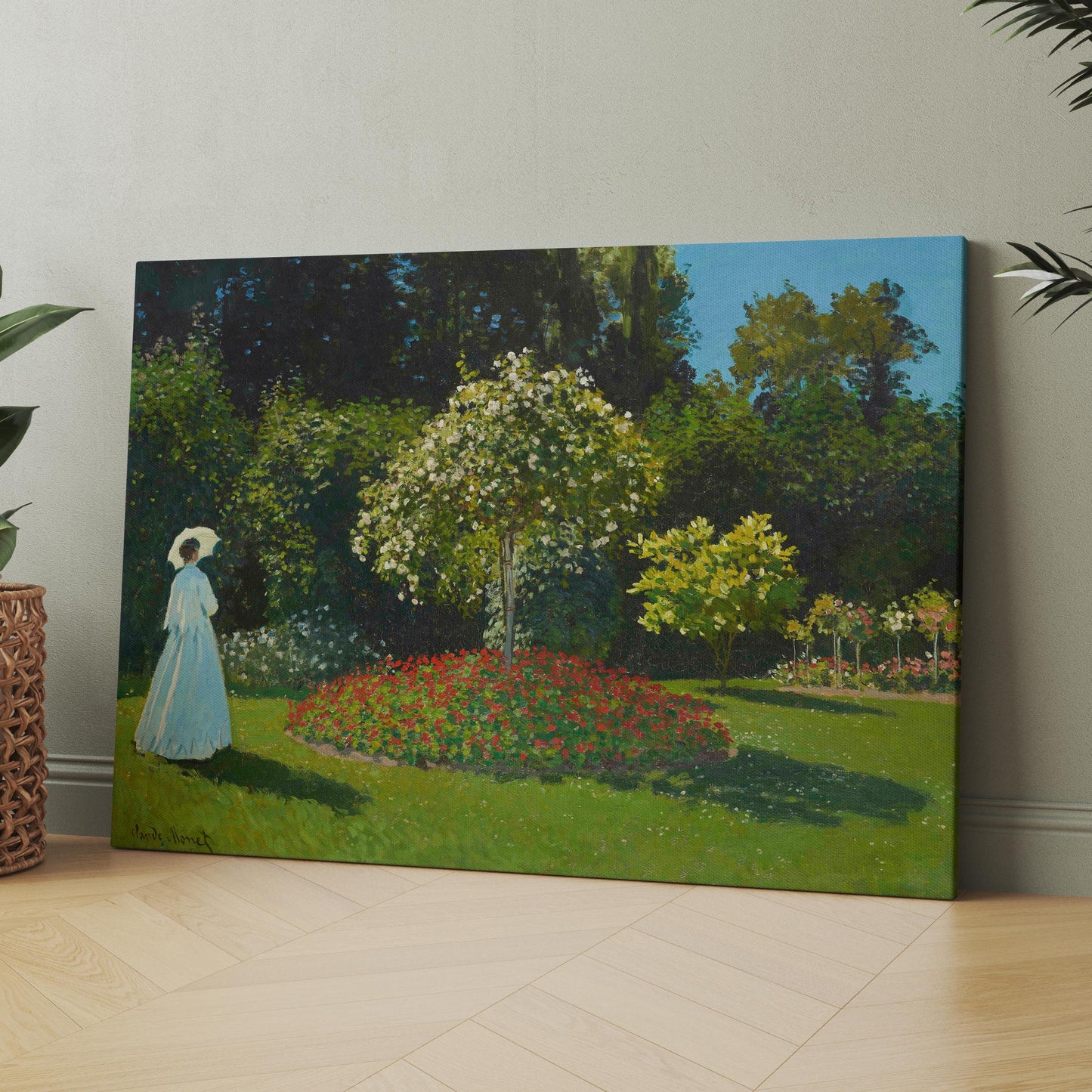 Lady in the Garden (1867) by Claude Monet