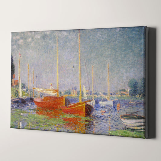 Red Boats at Argenteuil (1875) by Claude Monet