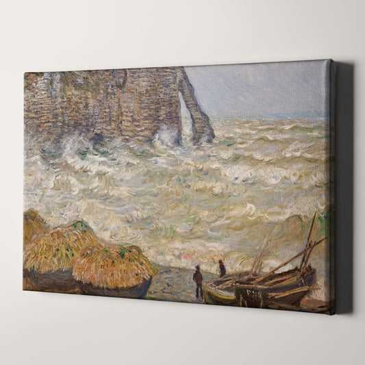 Stormy Sea in Étretat (1883) by Claude Monet