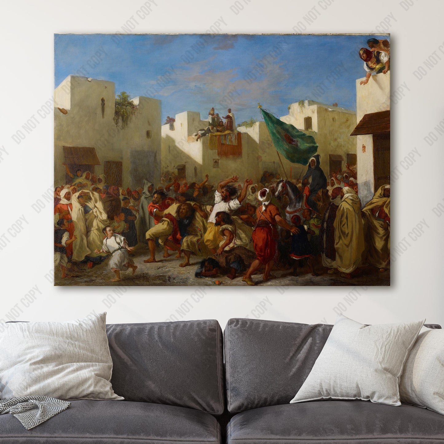 Convulsionists of Tangier (1837-1838) by Eugène Delacroix