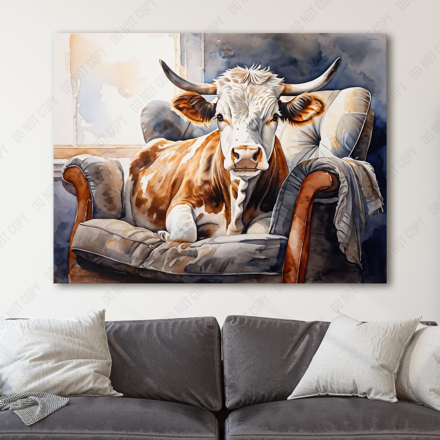 Cow In Armchair