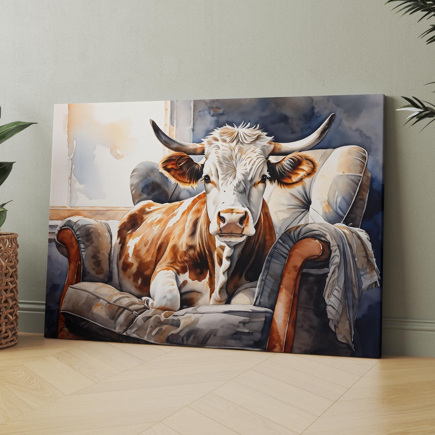 Cow In Armchair