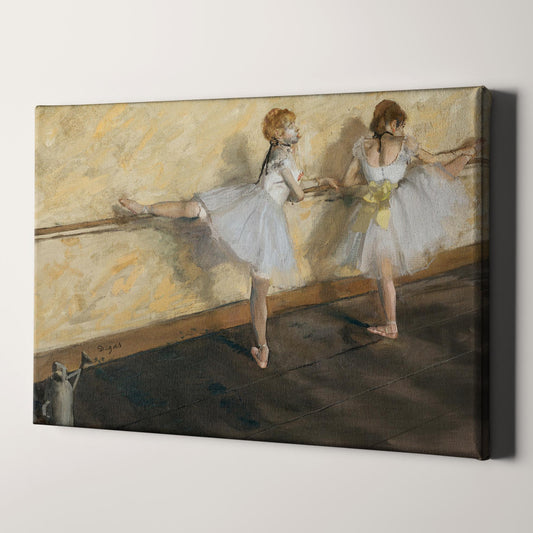 Dancers Practicing at the Barre (1877) by Edgar Degas