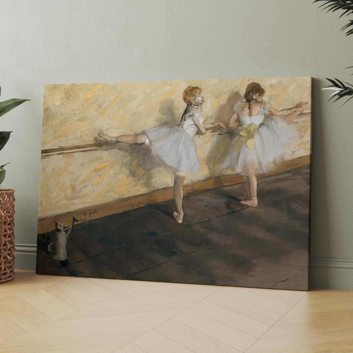 Dancers Practicing at the Barre (1877) by Edgar Degas