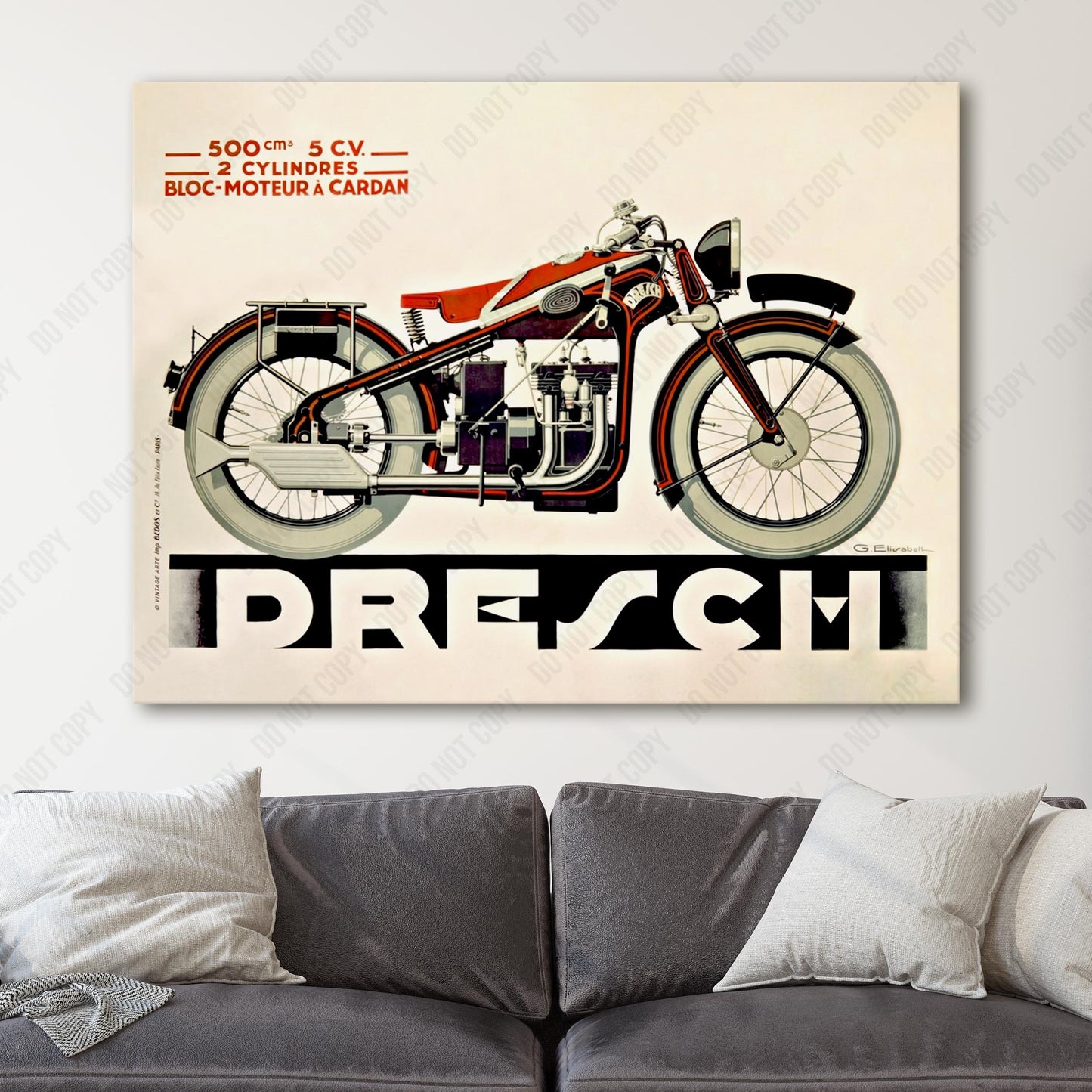 Dresch, 500 CC Motorcycle, 1935