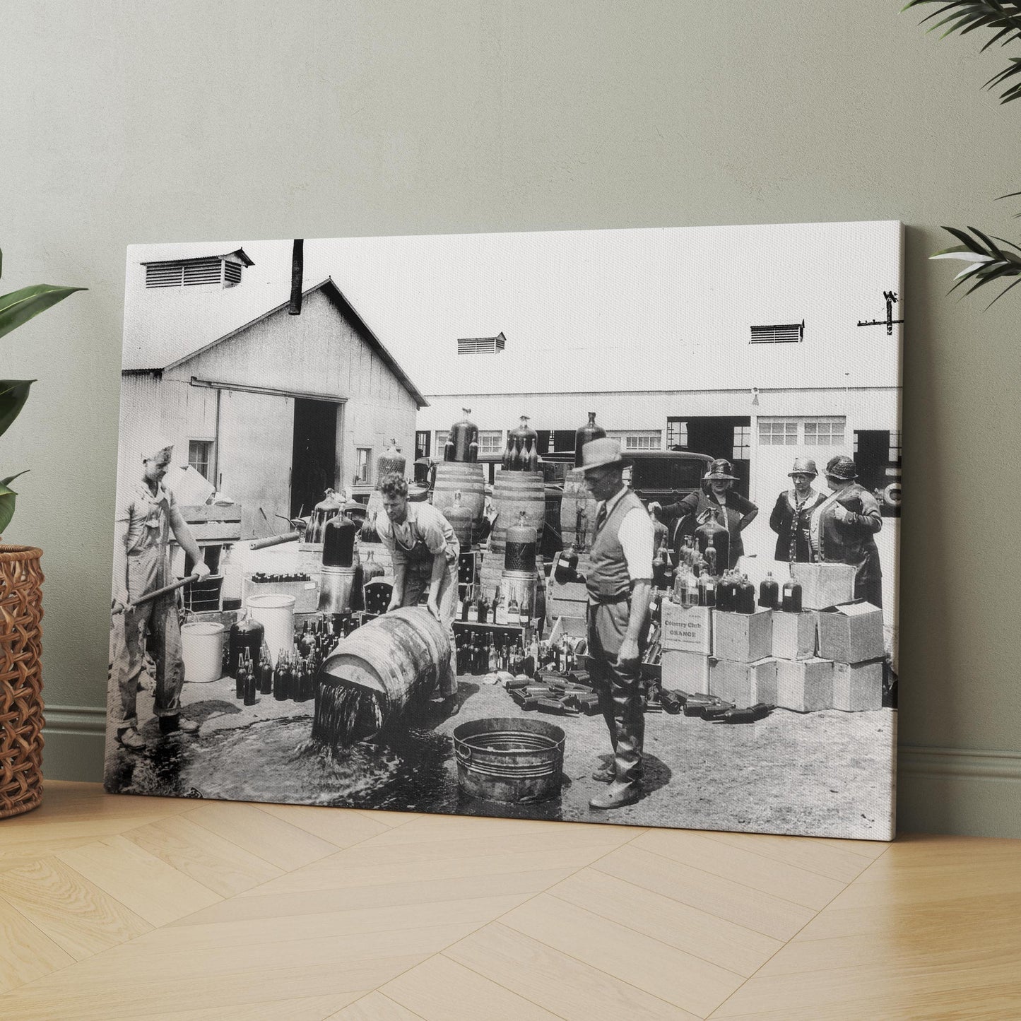 Dumping Beer Out In Orange County During Prohibition c 1920s