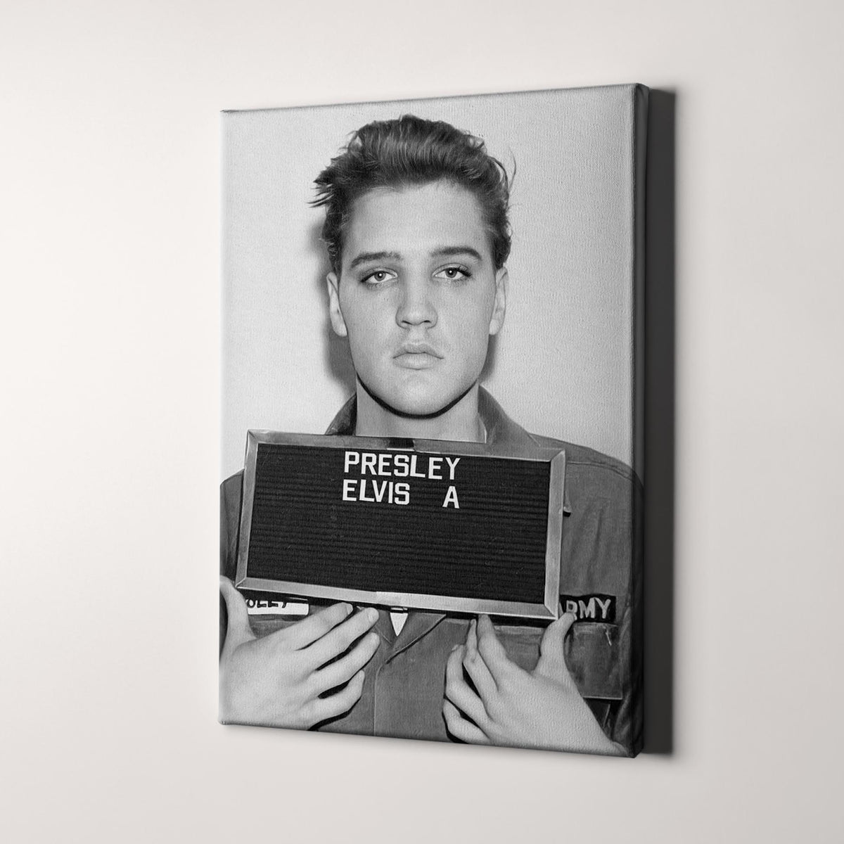 Elvis Presley US Army Mug Shot Photo – 8x10 Glossy Reprint, Rock 'n' Roll Legend