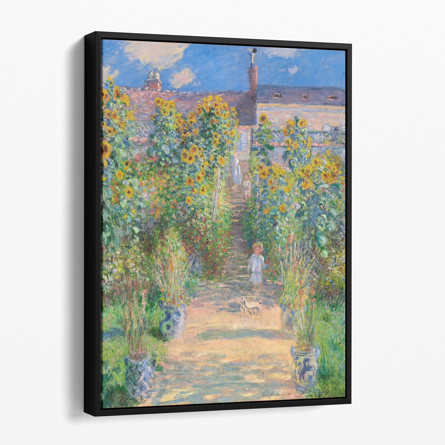 The Artist's Garden At Vetheuil by Claude Monet