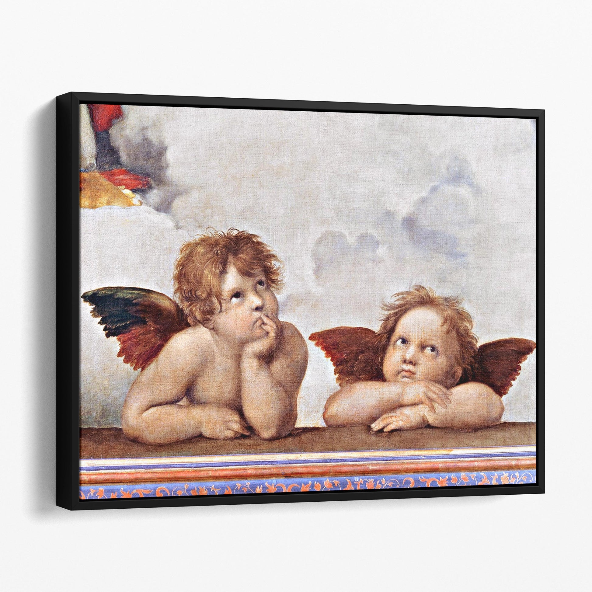 Die Sixtinische Madonna von Raphael Sanzio Reproduktion auf Leinwand gedruckt Die Sixtinische Madonna von Raphael Sanzio Reproduktion auf Leinwand gedruckt
