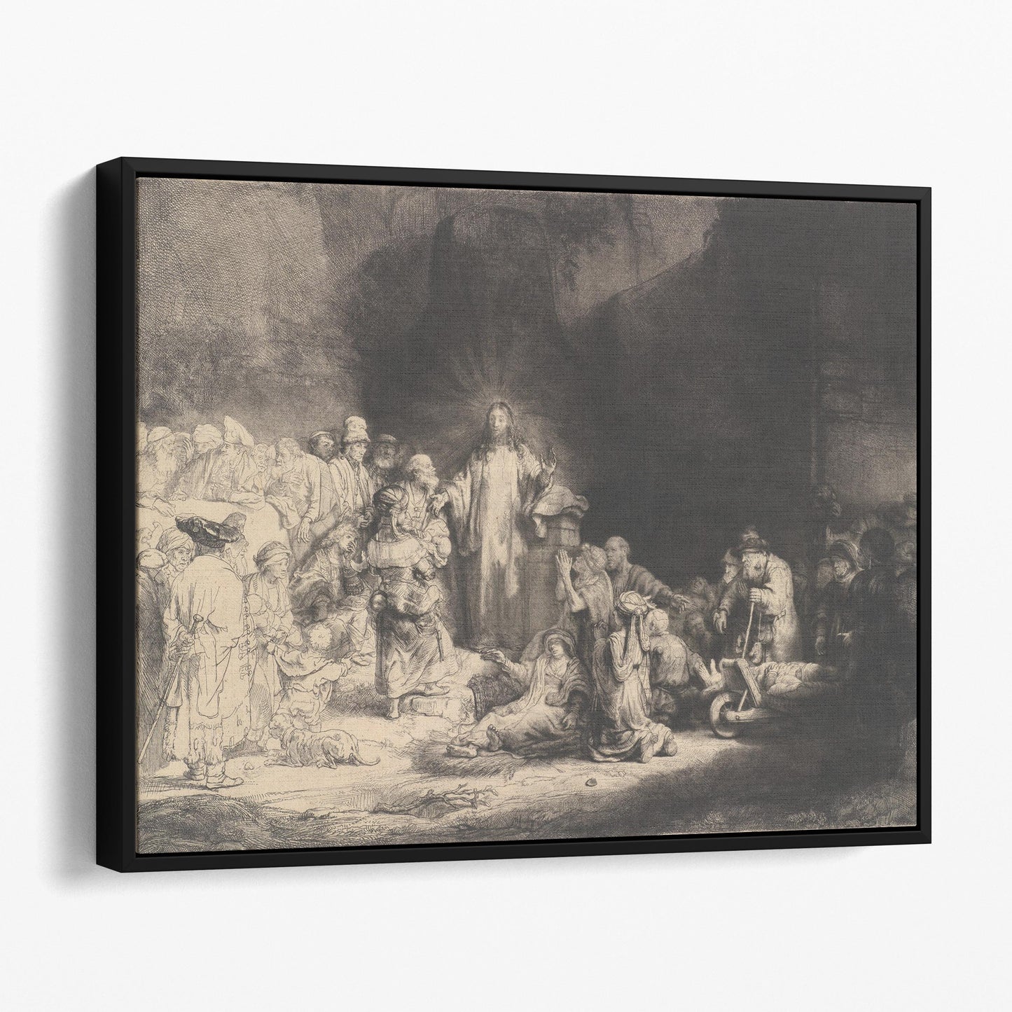 Christ Preaching by Rembrandt