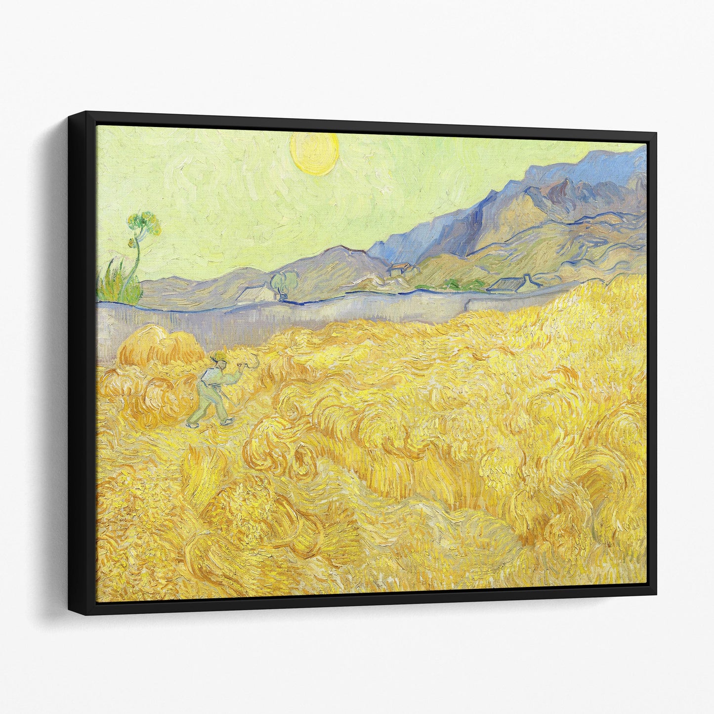 Wheatfield with a Reaper (1889) by Van Gogh