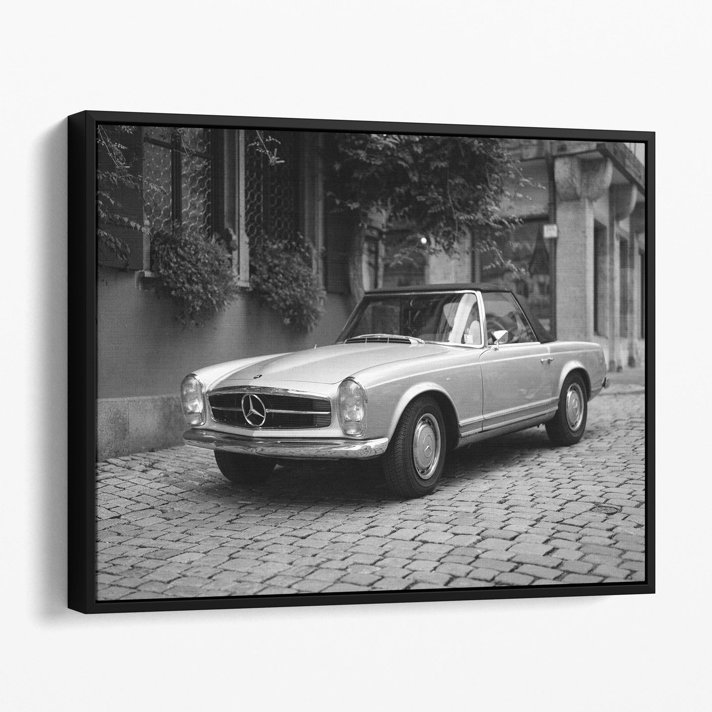 Classic Mercedes Benz Convertible in Black & White