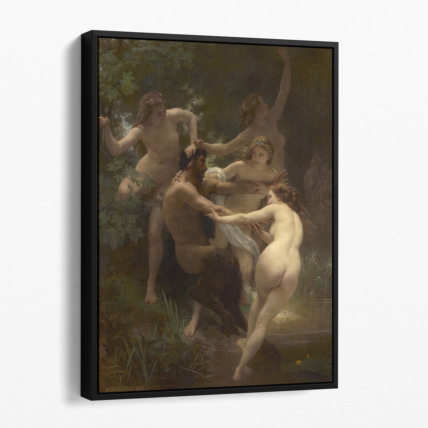 Nymphs and Satyr by William-Adolphe Bouguereau