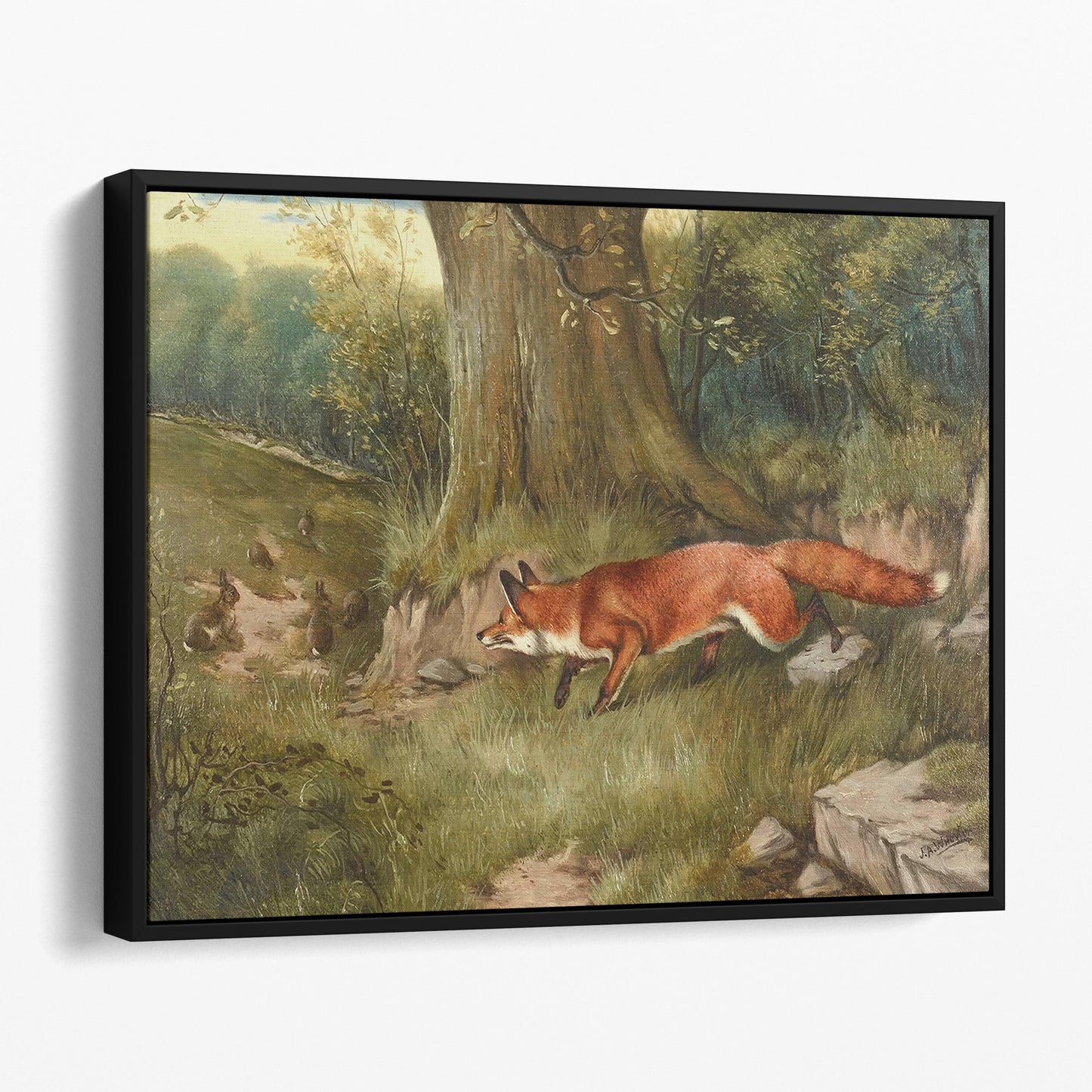 Fox Hunting Scene by J.N. Sartorius