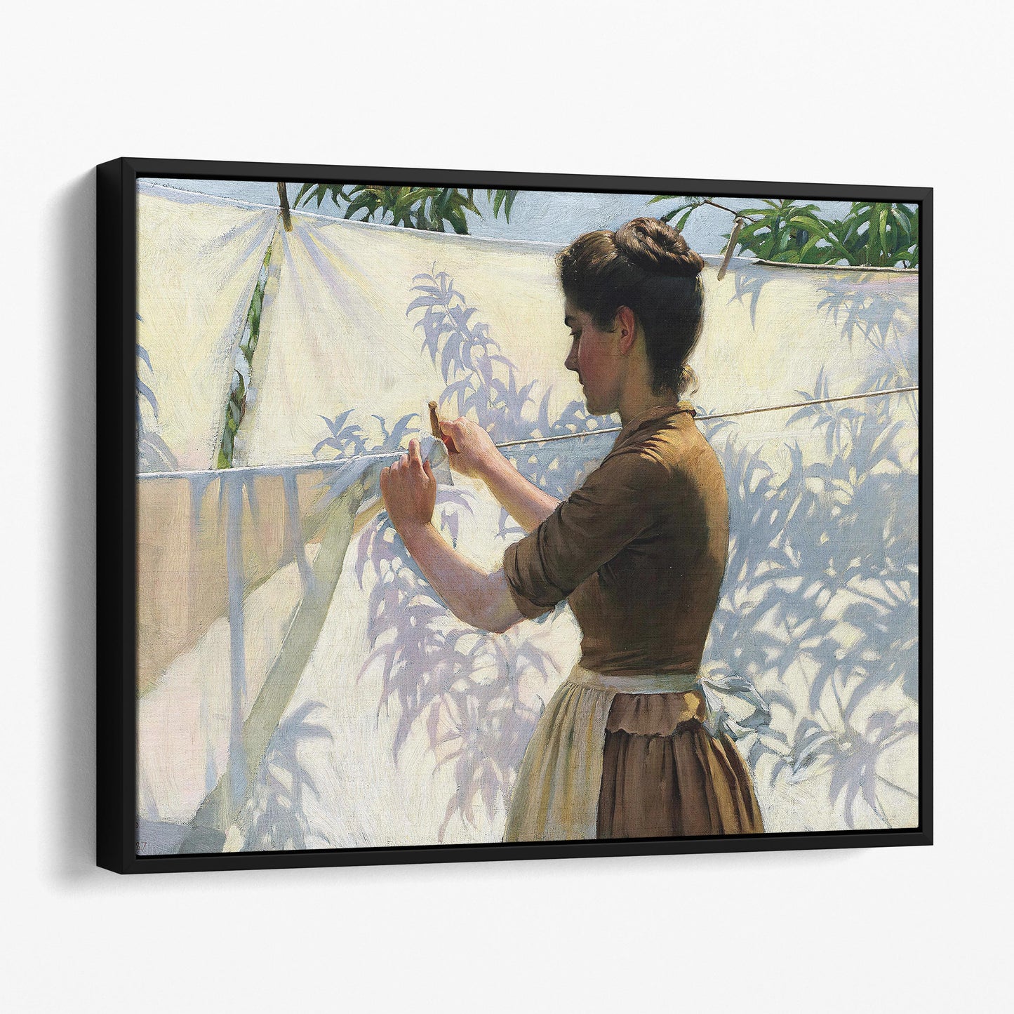 Laundry Room - Shadows by Charles Courtney Curran