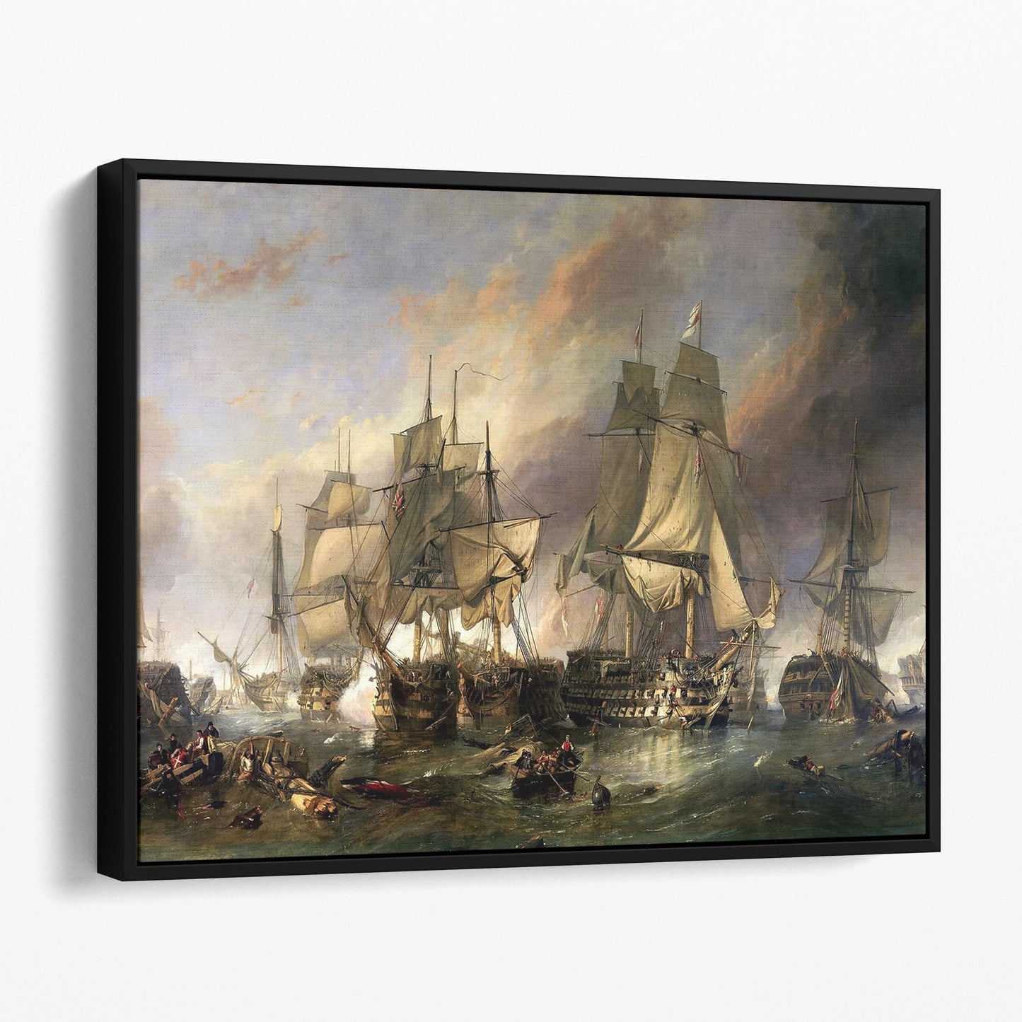 The Battle of Trafalgar by William Clarkson Stanfield