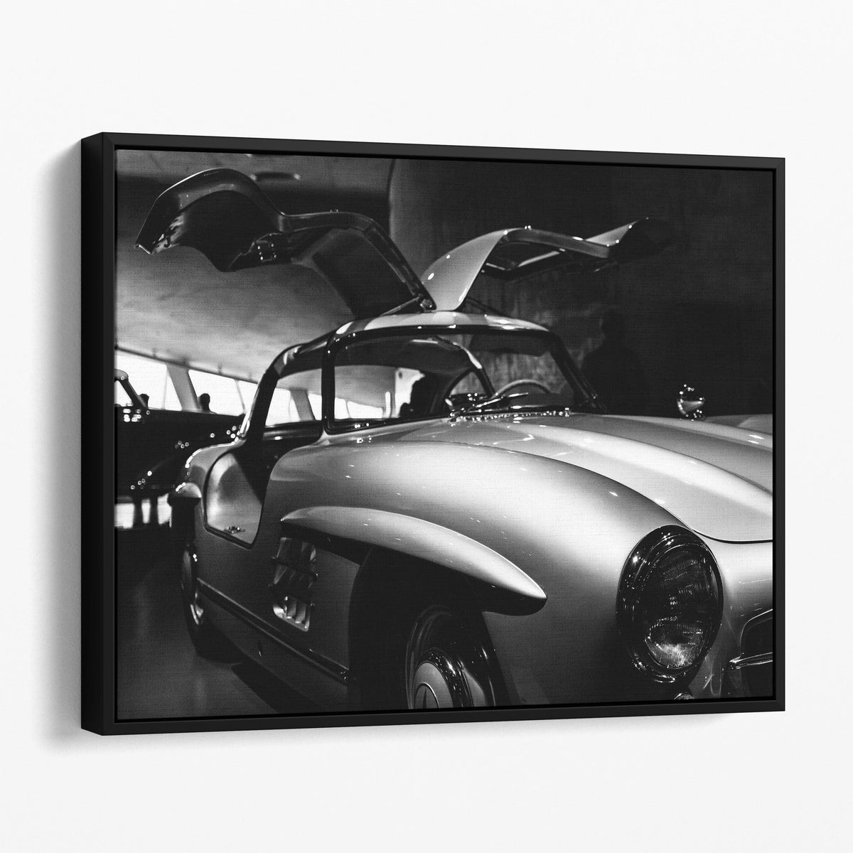Mercedes Benz 300SL Vintage Wing Doors Canvas Wall Art Prints – Big ...