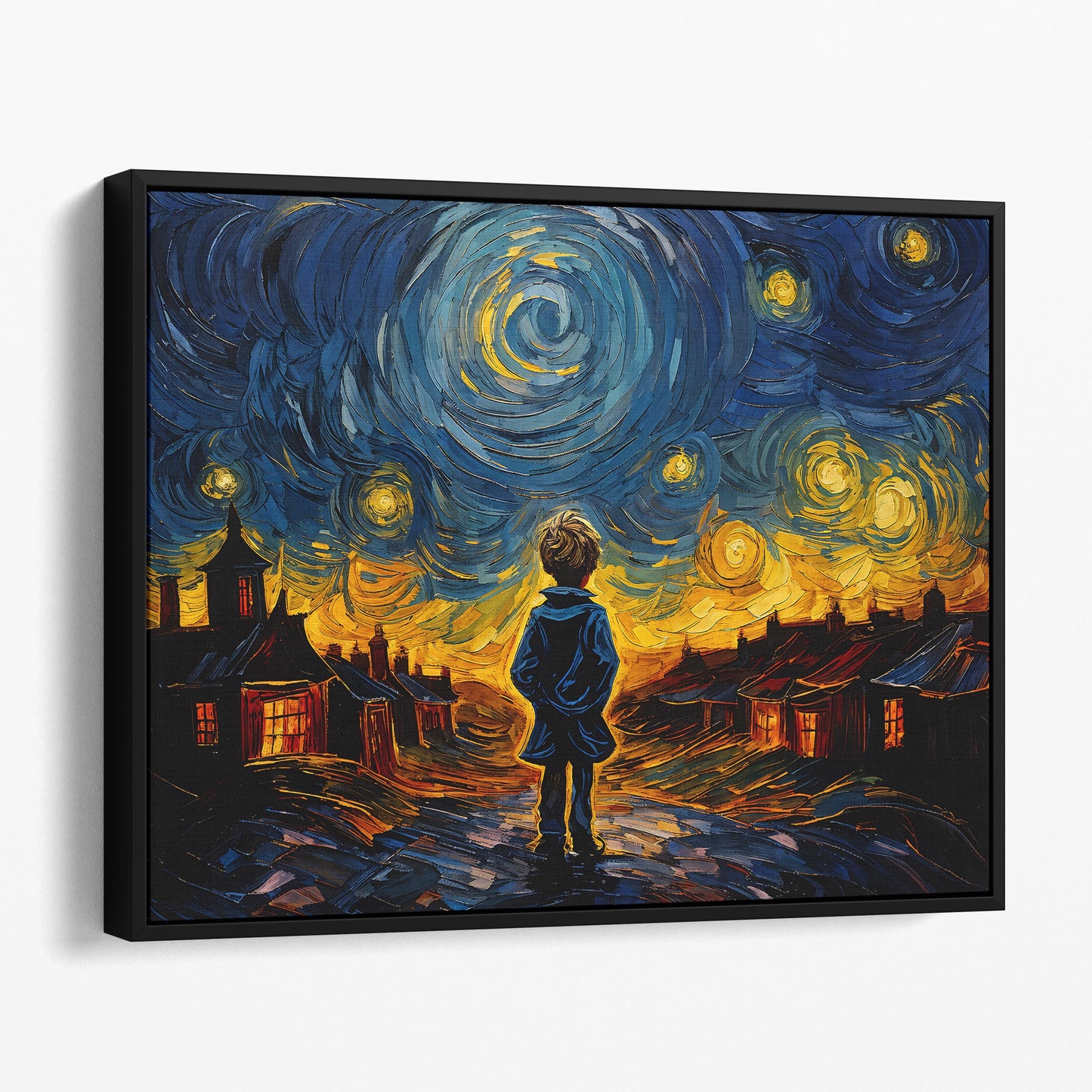 Oliver Twist as Van Gogh Starry Night