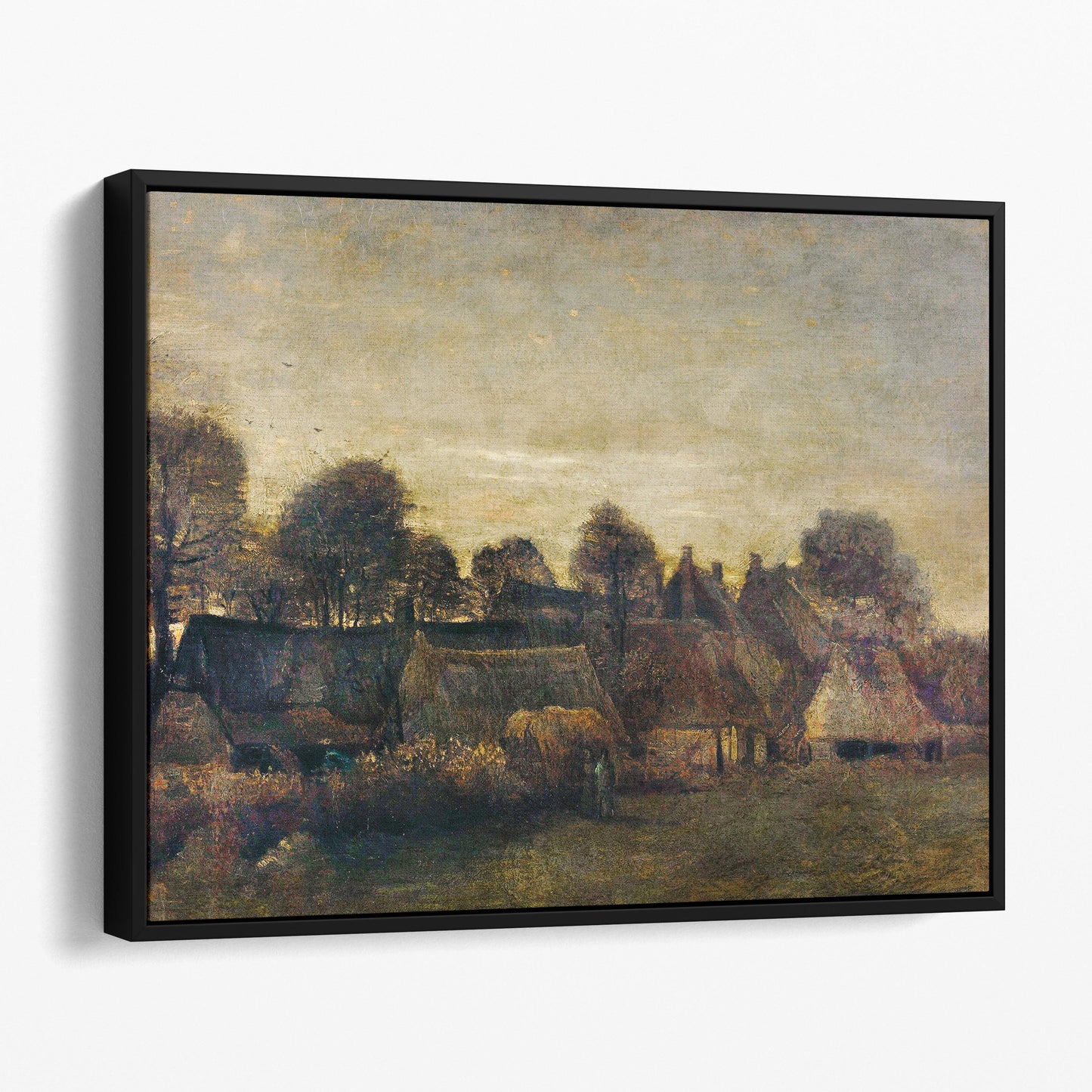 Farming Village at Twilight (1884) by Van Gogh