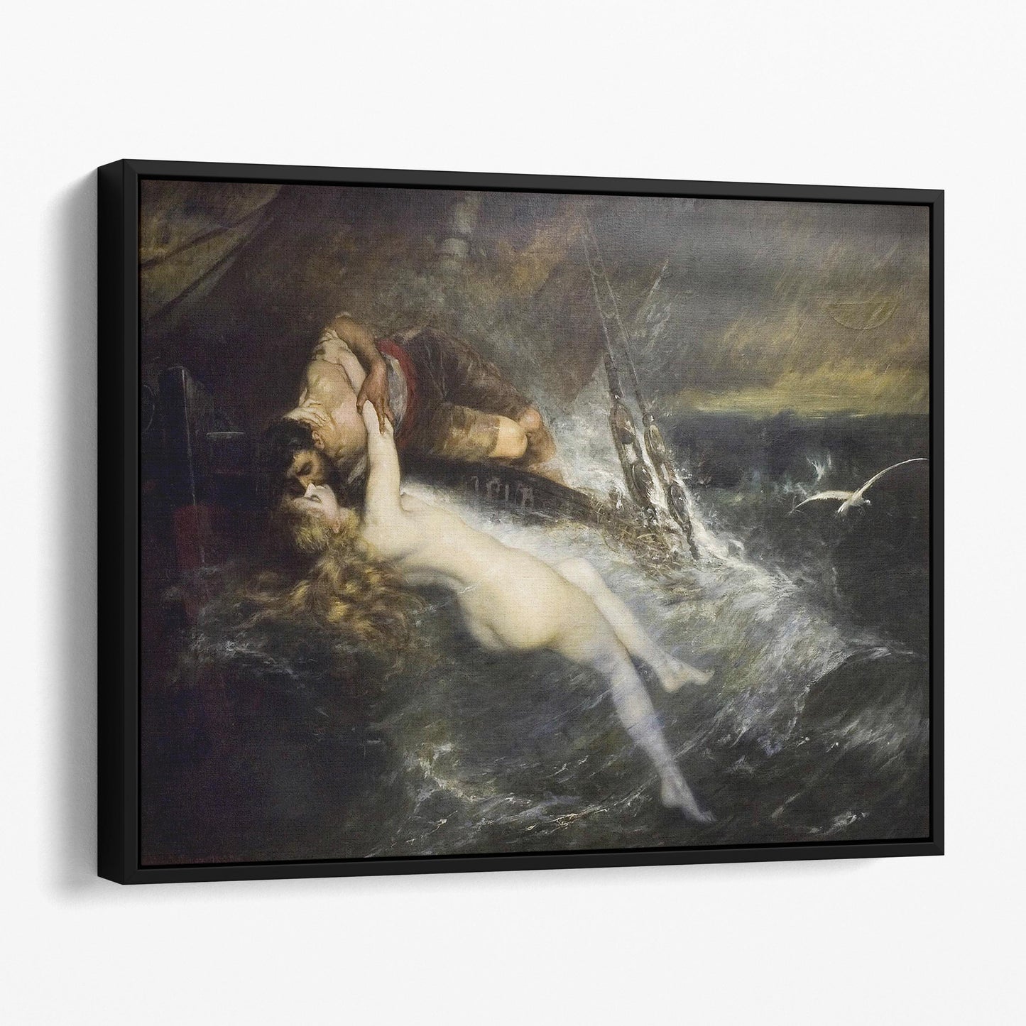 The Kiss of the Siren (1882) by Gustav Wertheimer