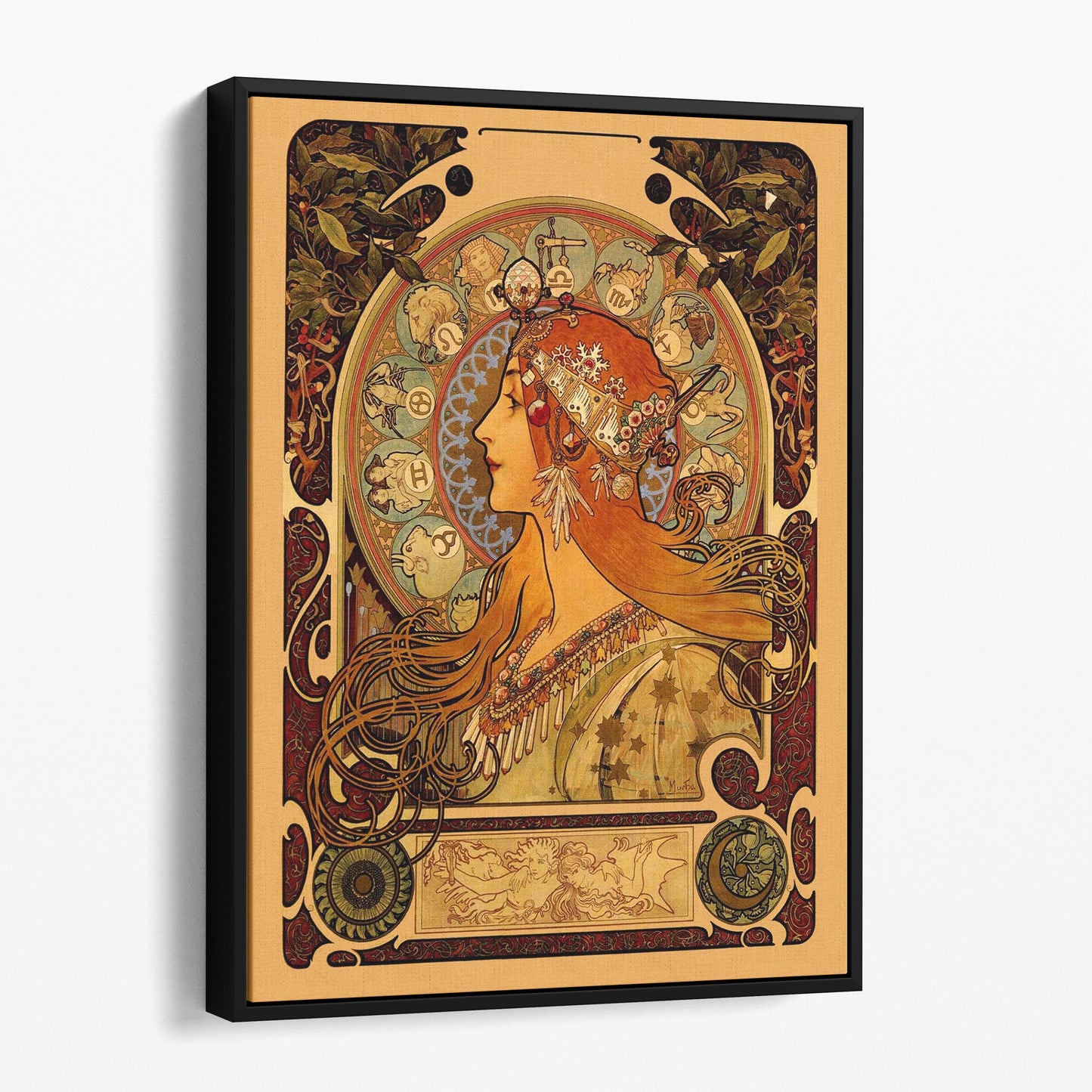 Mucha Zodiac Astrology Horoscope by Alphonse Mucha