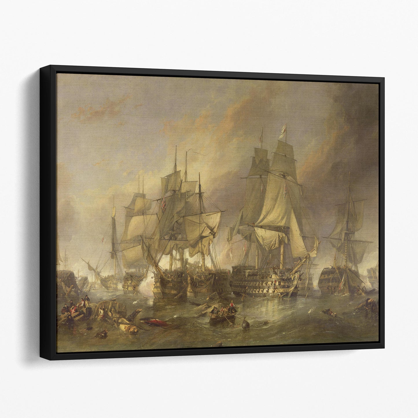 The Battle of Trafalgar by William Clarkson Stanfield