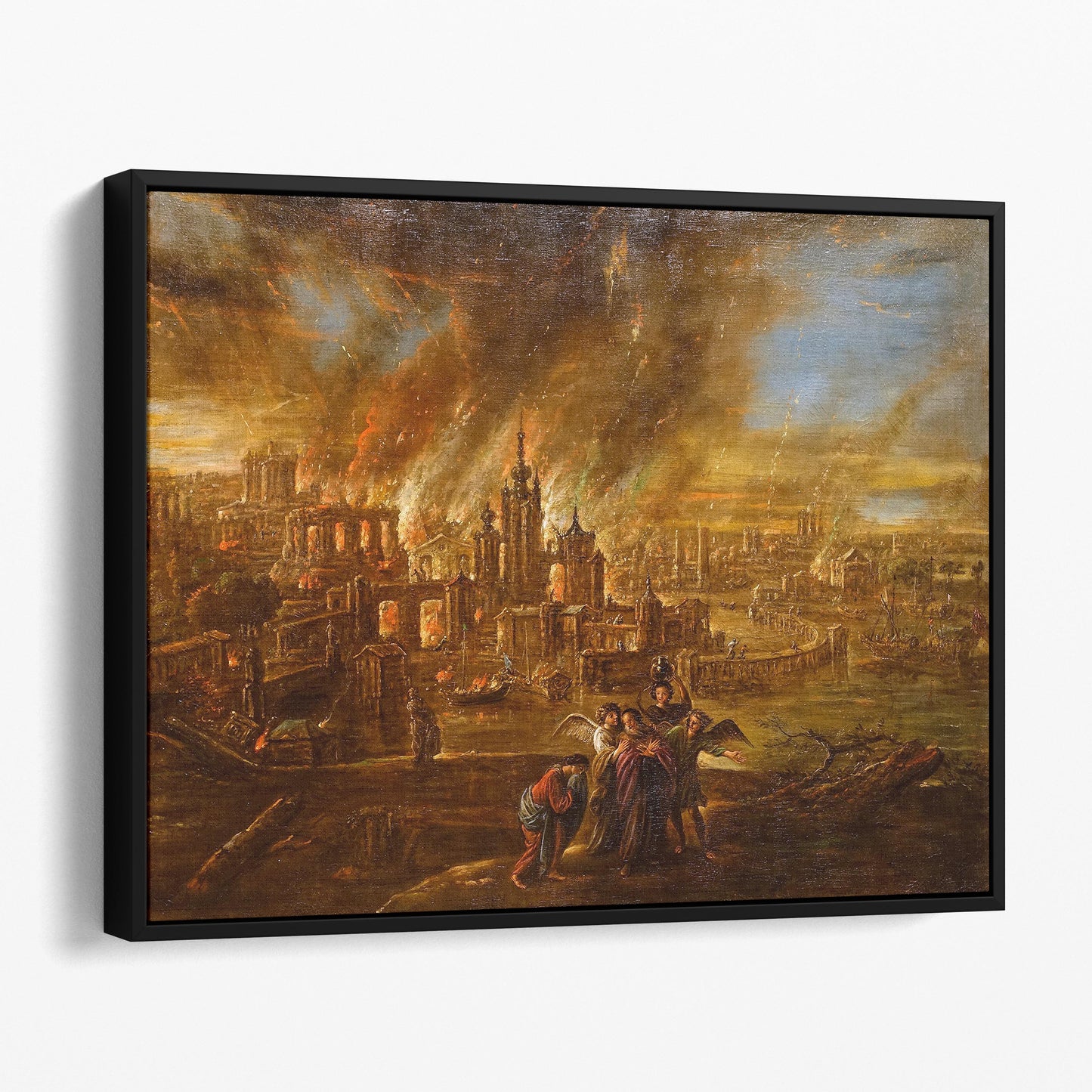 Sodom and Gomorrah Afire (1680) by Jacob de Wet II