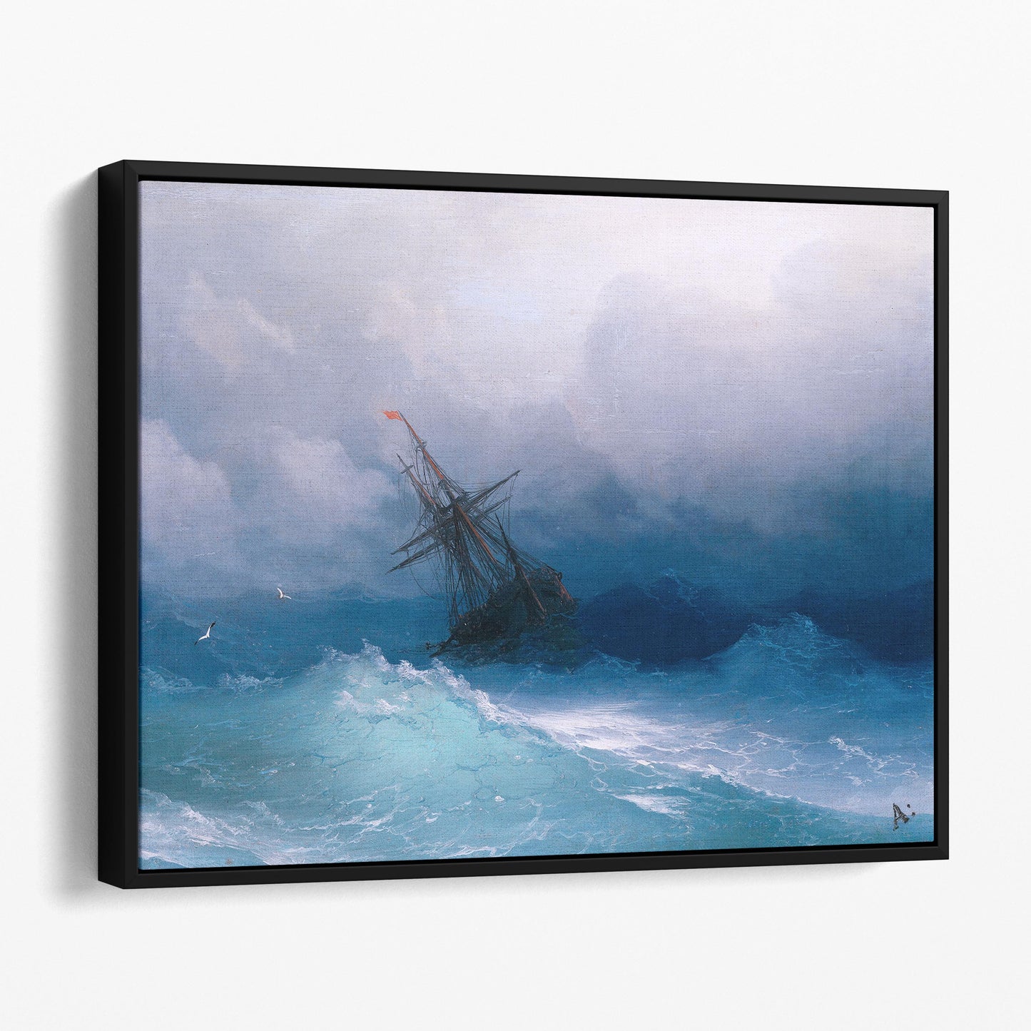 Ship on Stormy Seas by Ivan Aivazovsky