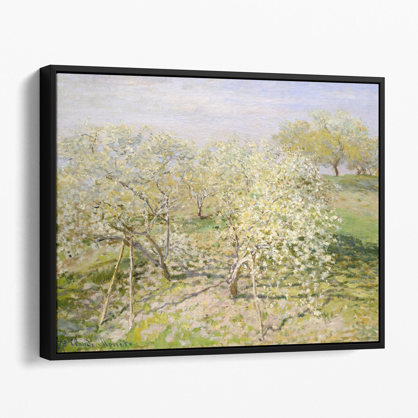 Spring (Fruit Trees in Bloom) (1873) by Claude Monet