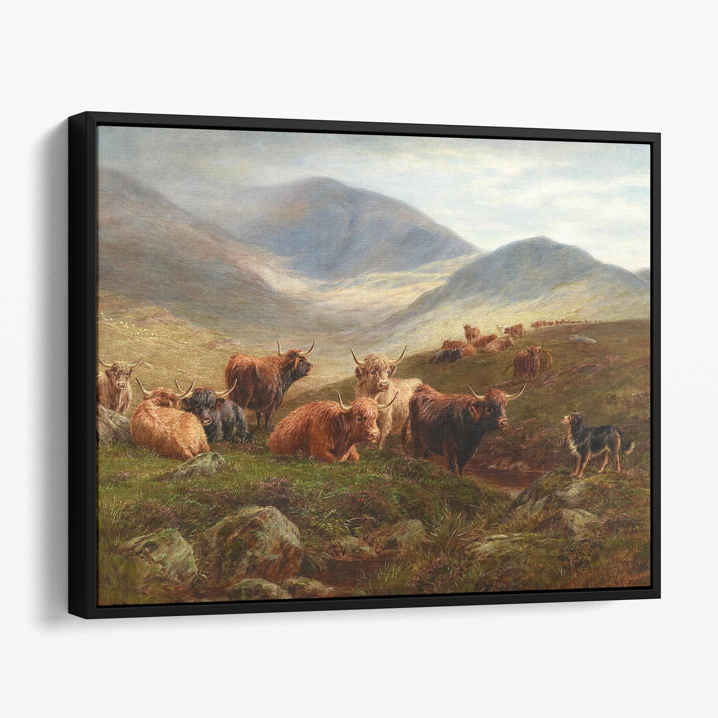 Highland Cattle - Victorian Country Landscape