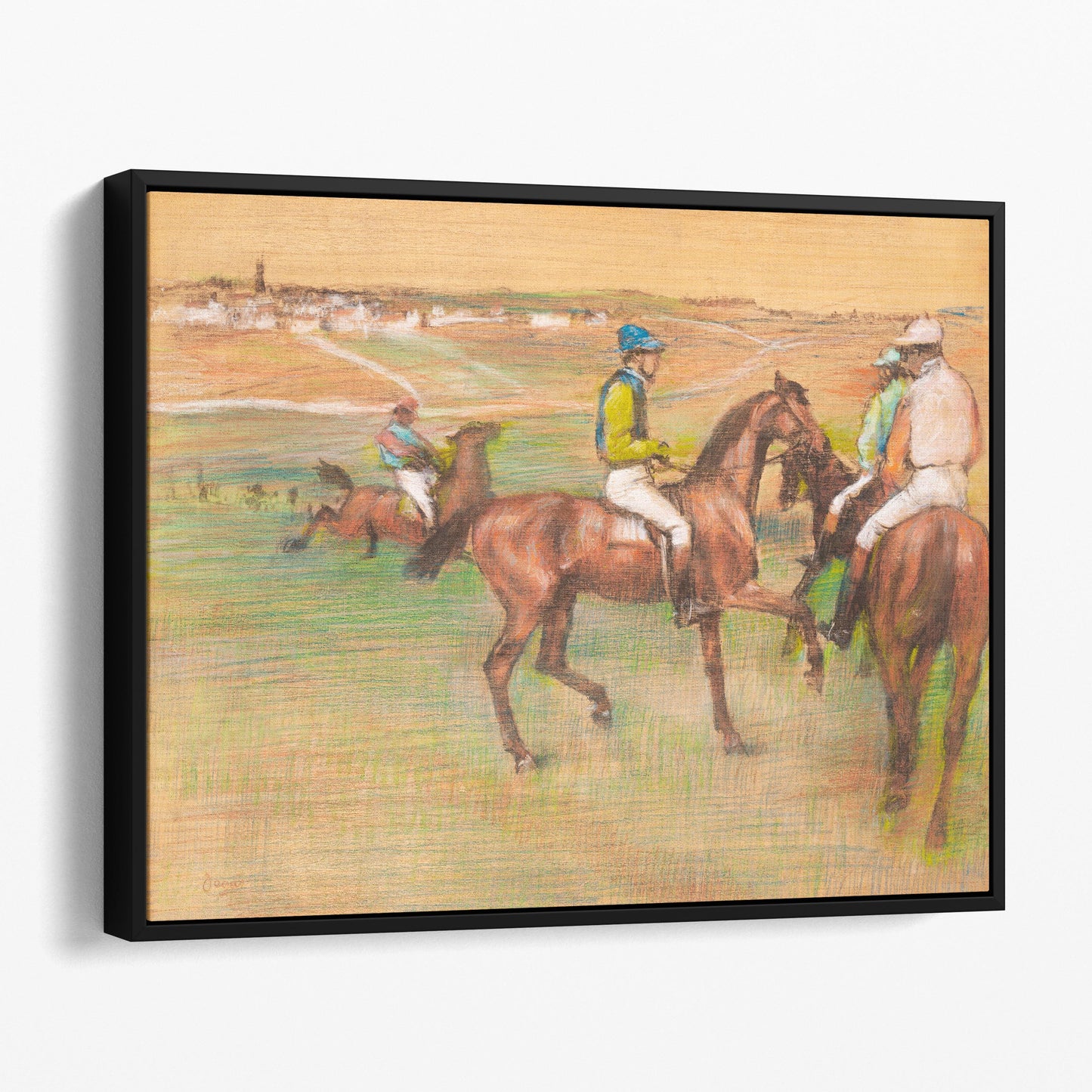 Race Horses (1885–1888) by Edgar Degas