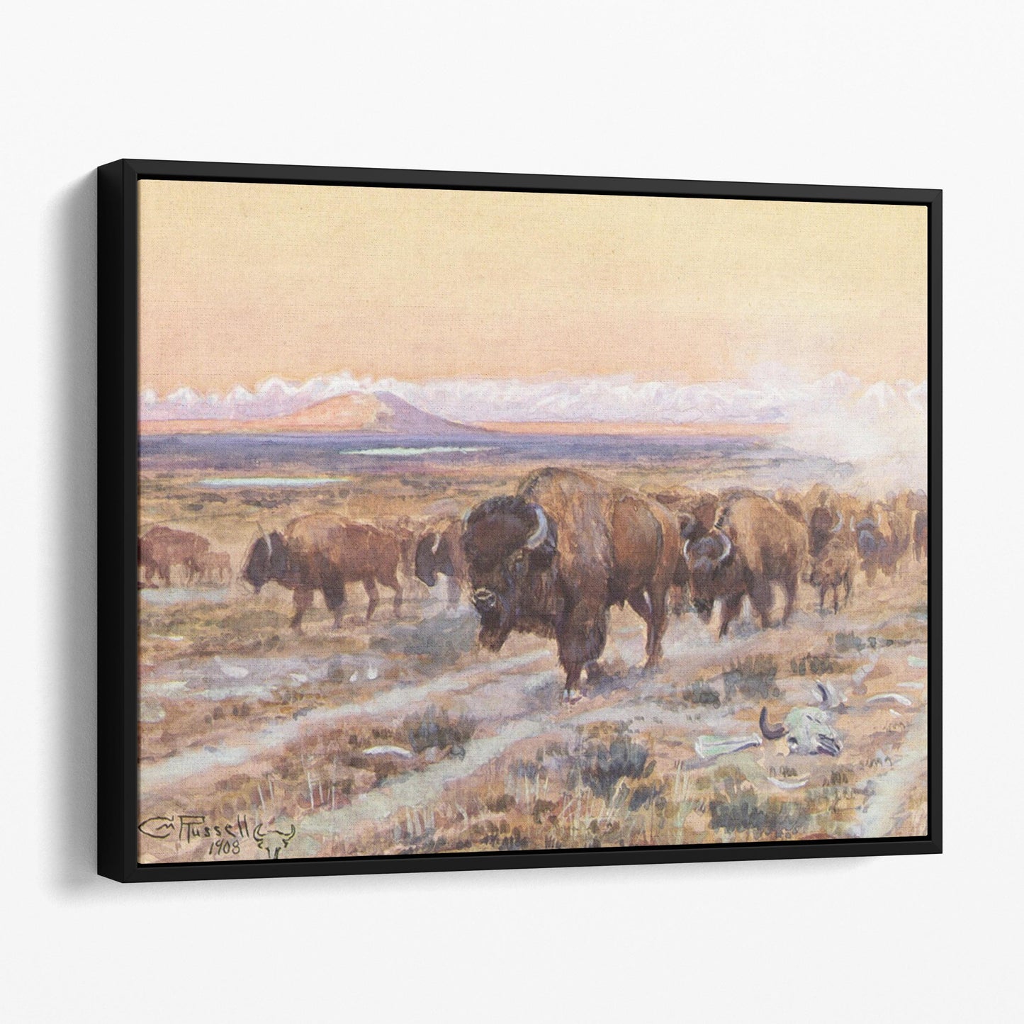 The Bison Trail by Charles Marion Russell