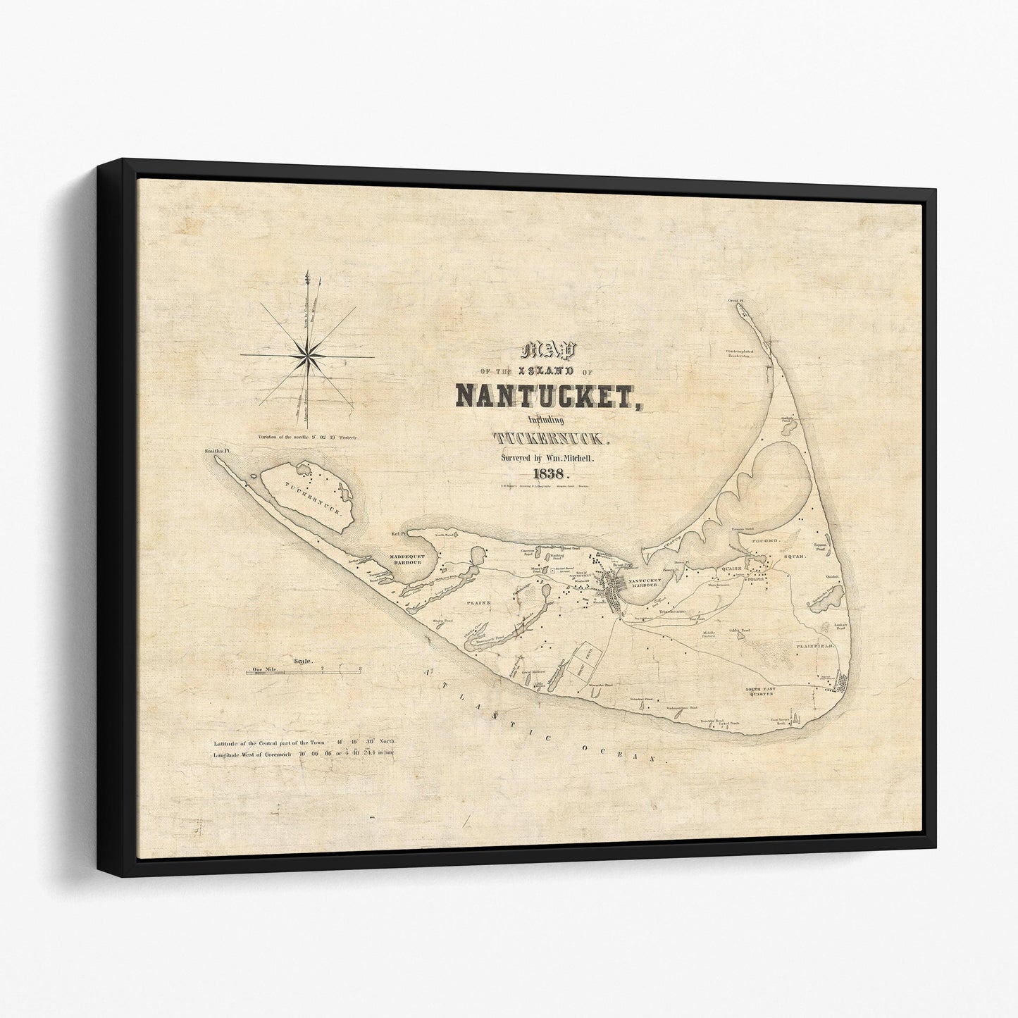 Map of Nantucket 1838