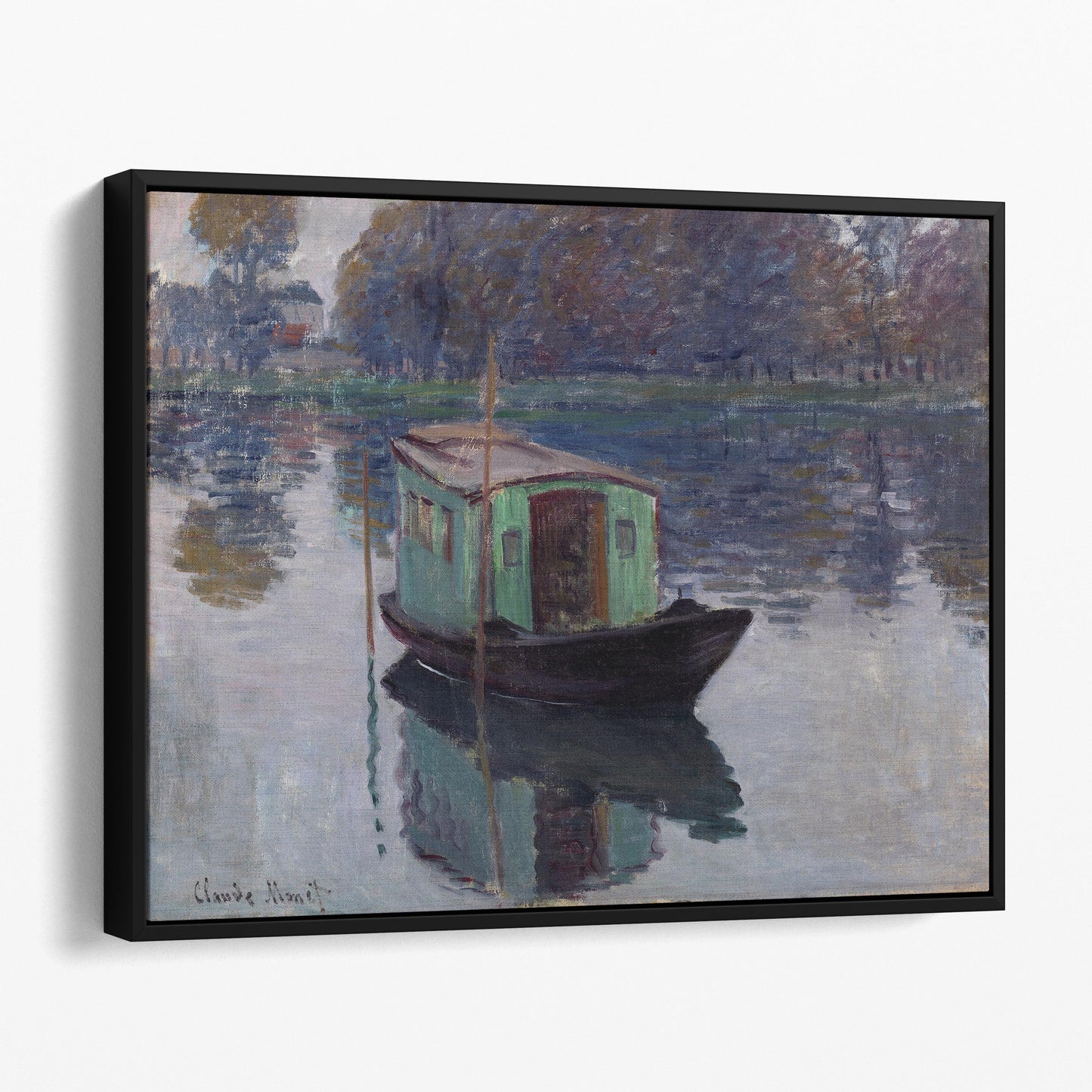 The Studio Boat by Claude Monet