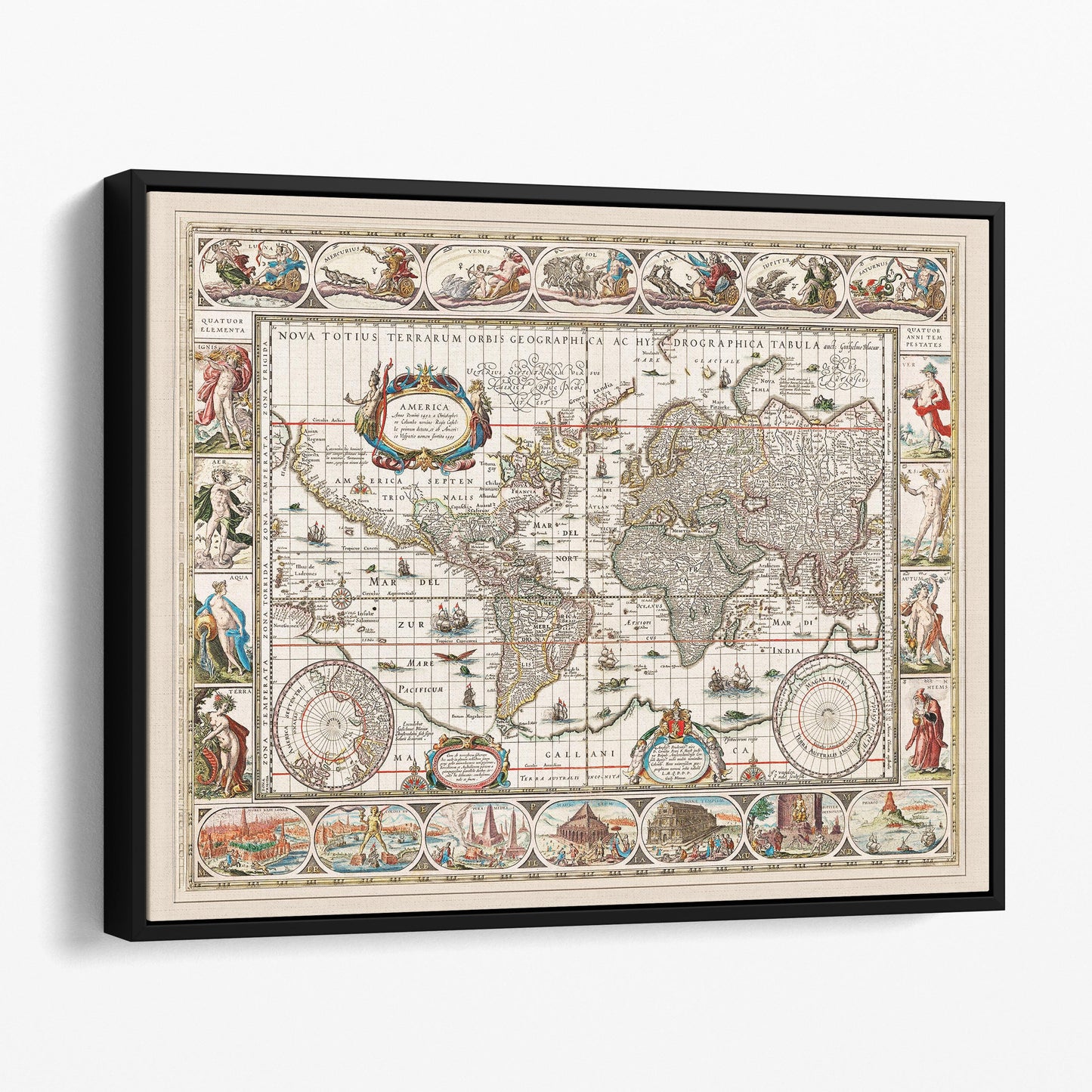 Nova Totius Terrarum Orbis 1635–1649 by Jan Aertse van den Ende