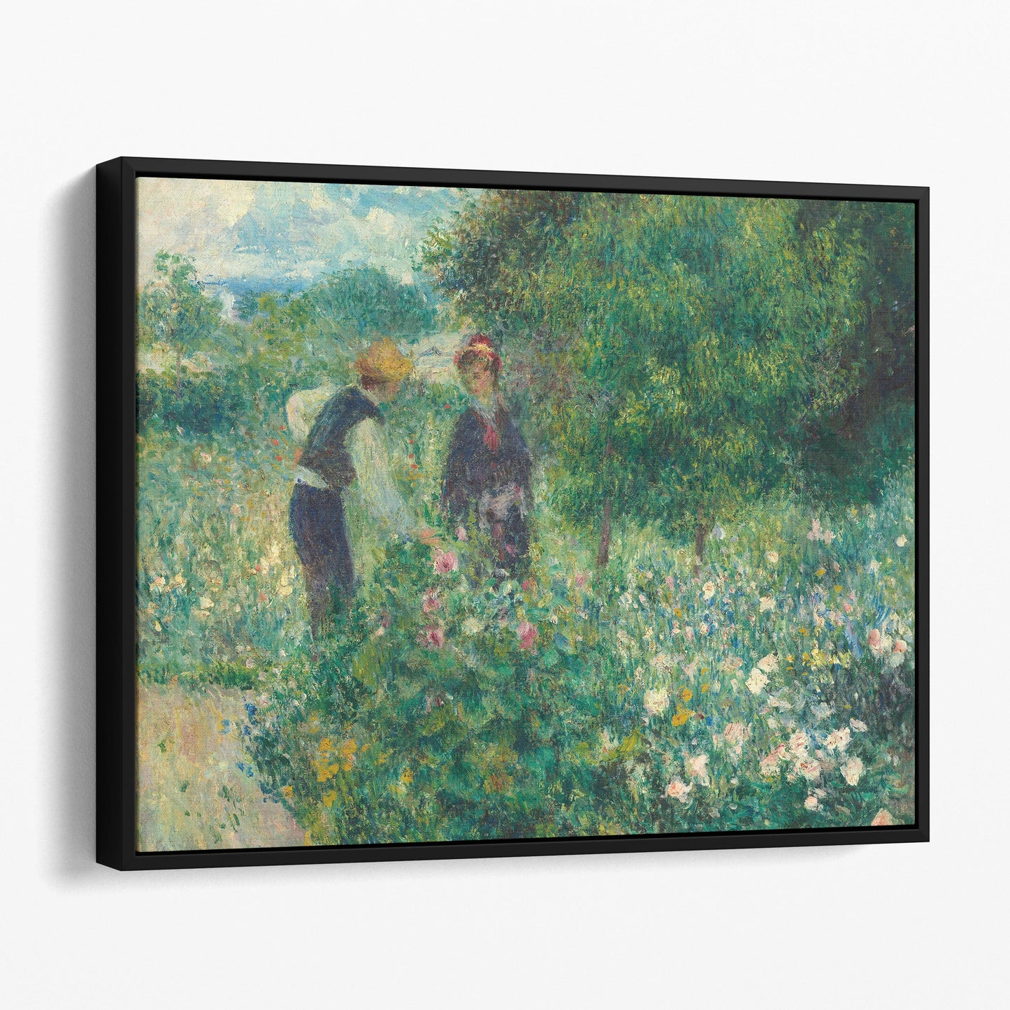 Picking Flowers (1875) by Renoir