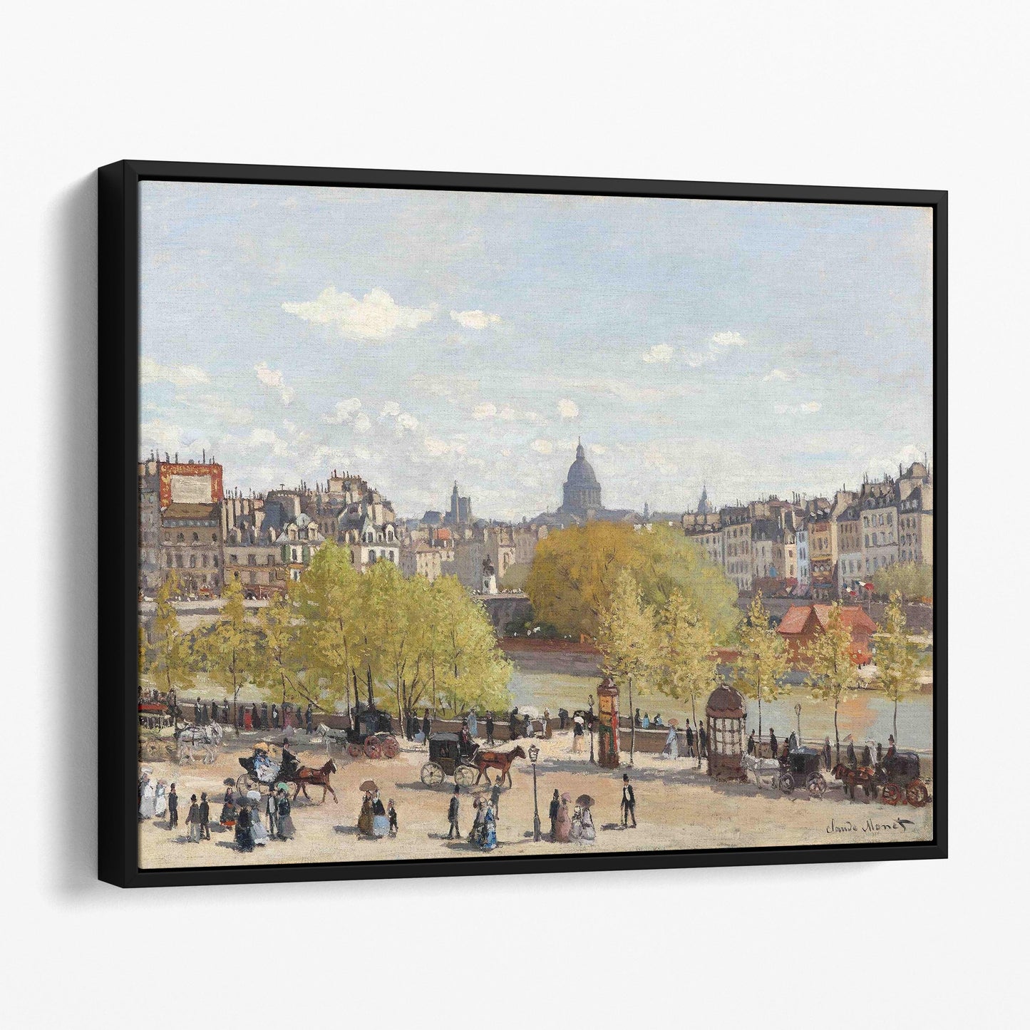 Wharf of Louvre, Paris (1867) by Claude Monet