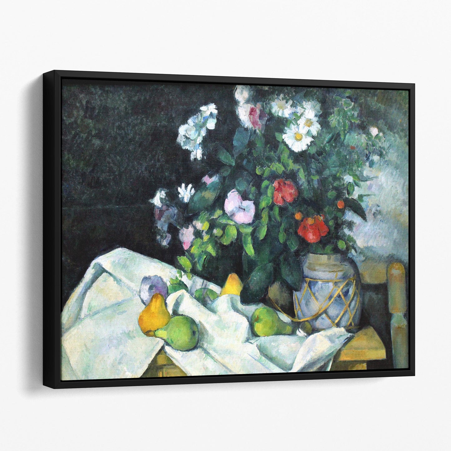 Still Life with Flowers and Fruits by Paul Cezanne