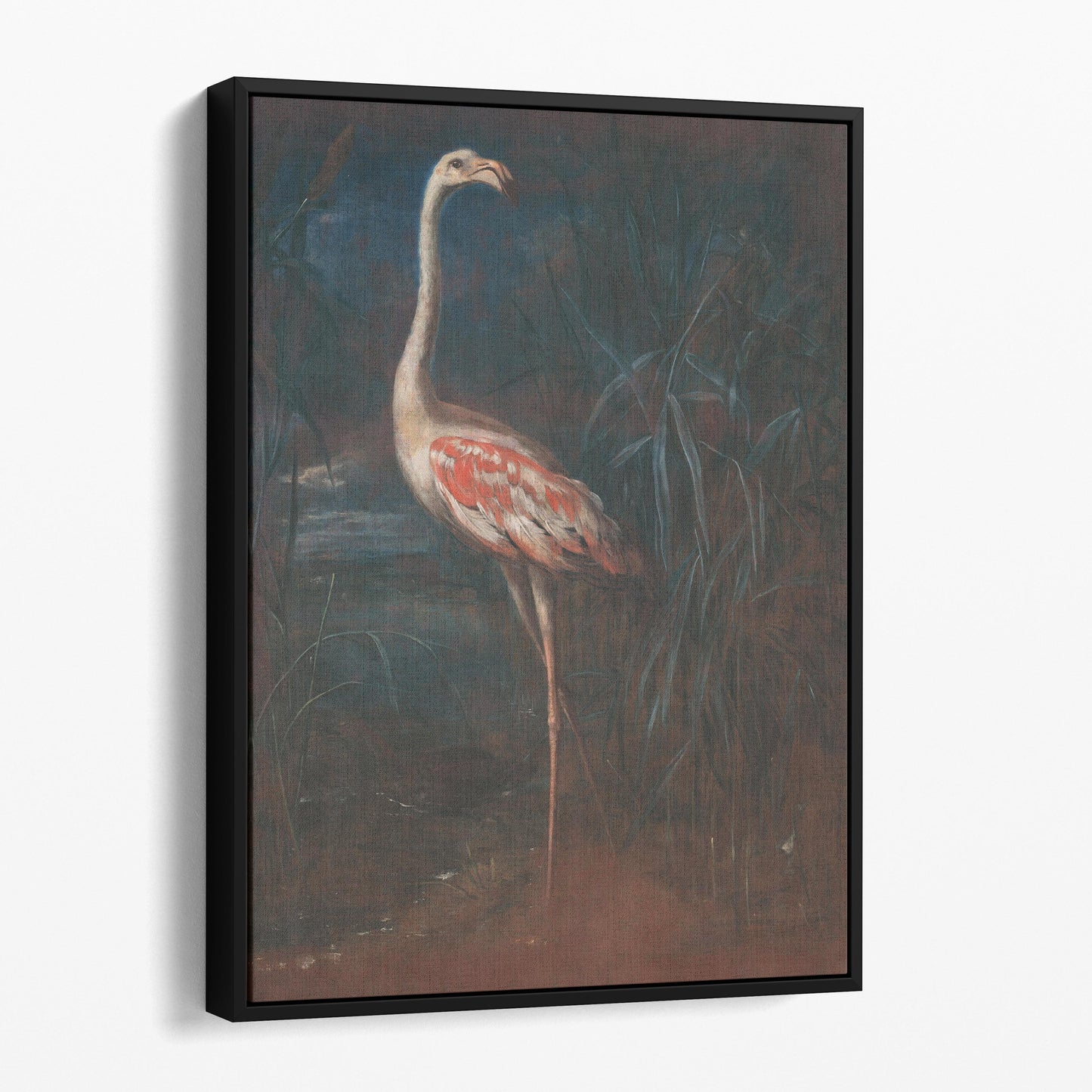 Vintage Flamingo Painting