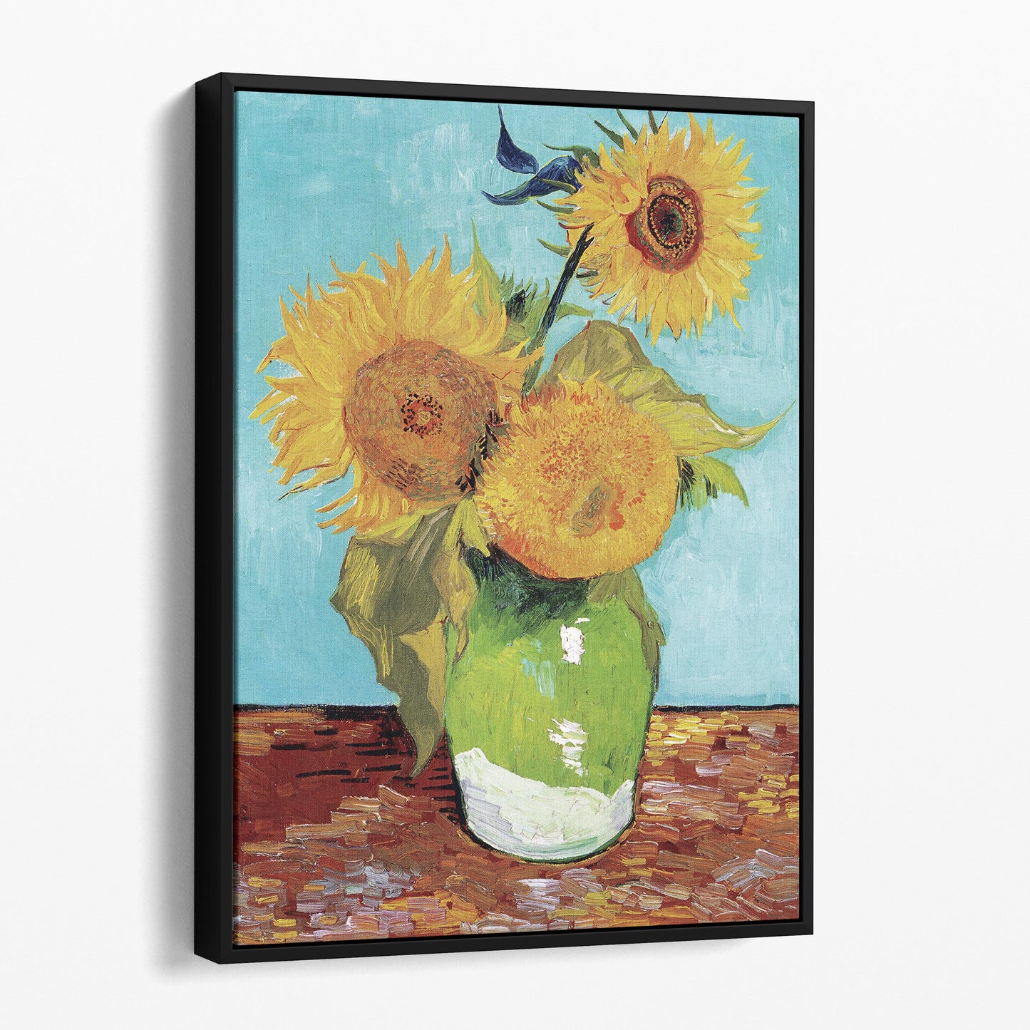 Vase with Three Sunflowers (1888) by Van Gogh