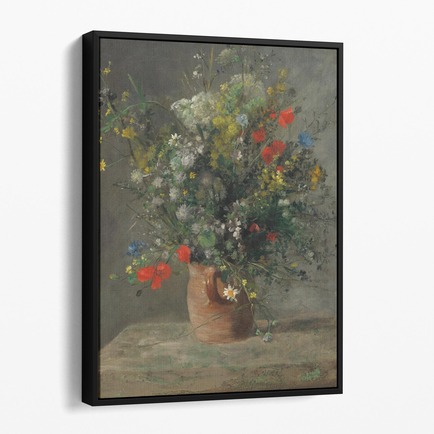 Flowers in a Vase (1866) by Renoir