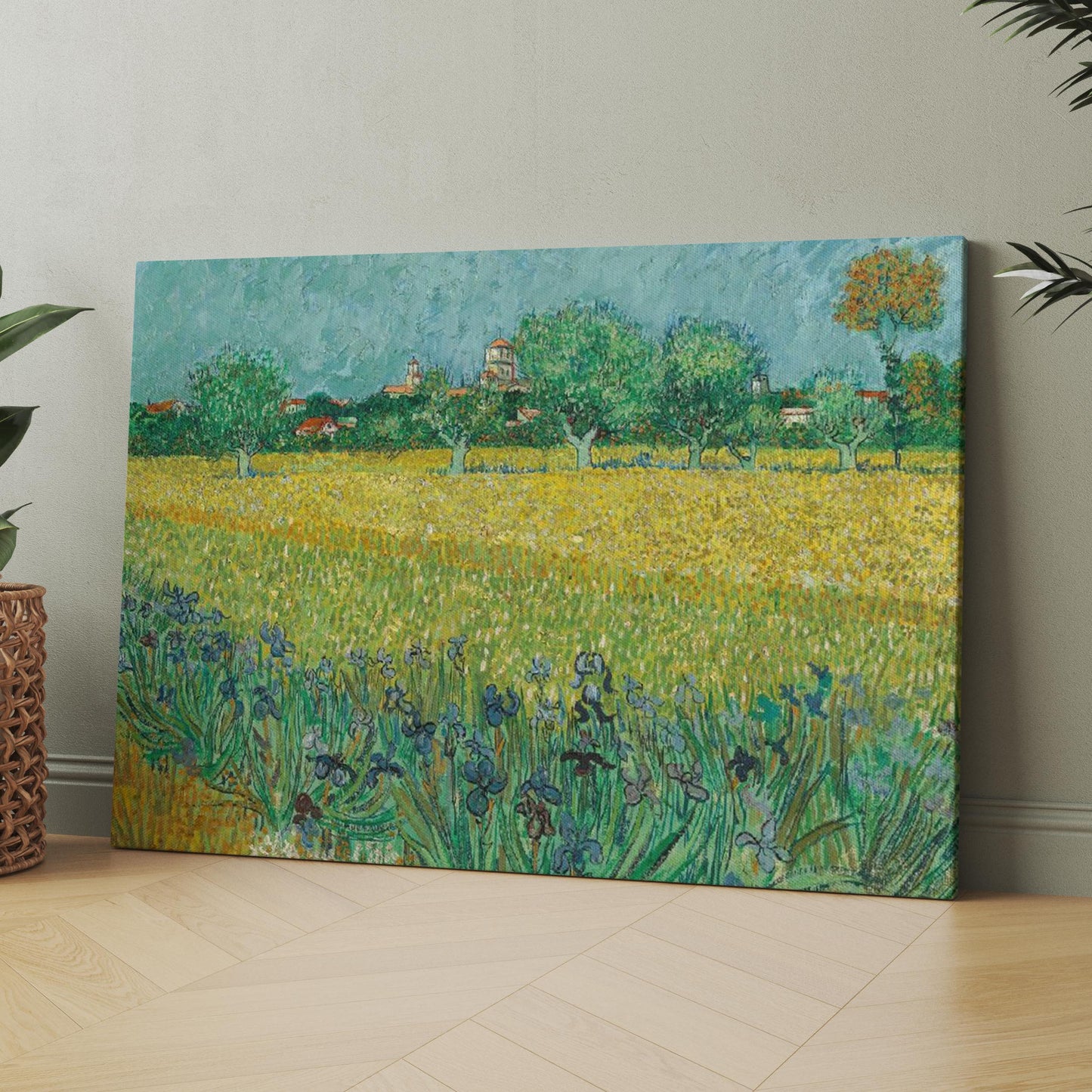 Field with Irises near Arles (1888) by Van Gogh
