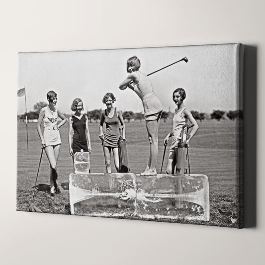 Flapper Girls Playing Golf, 1920s