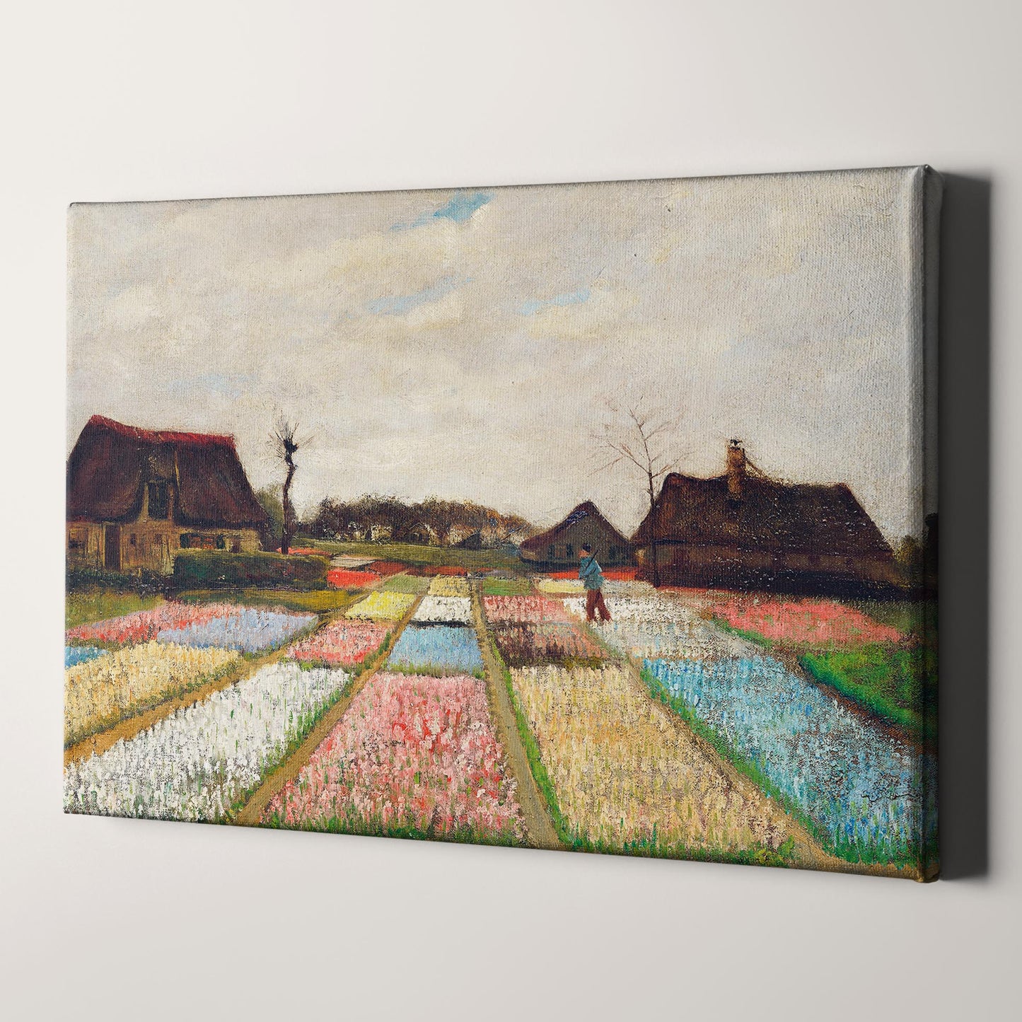 Flower Beds in Holland (1883) by Van Gogh