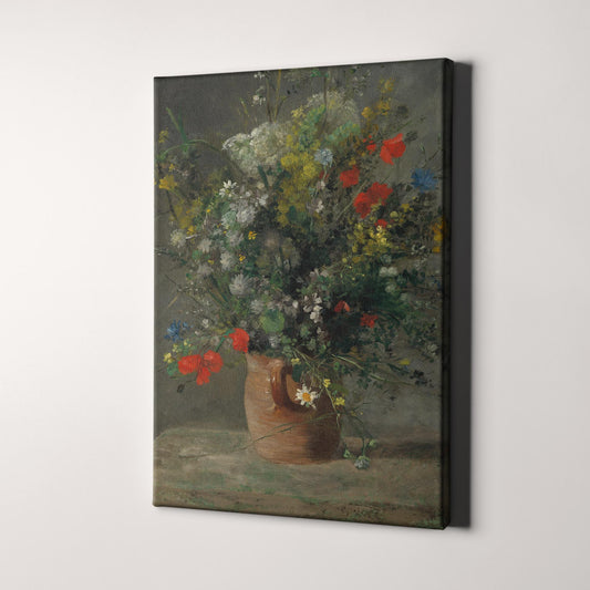 Flowers in a Vase (1866) by Renoir