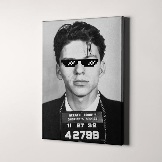 Frank Sinatra Mugshot Thug Life Sunglasses