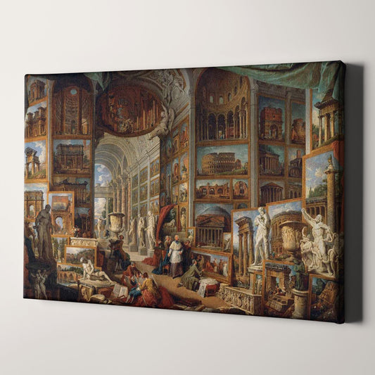 Picture Gallery with Views of Modern Rome (1758) by Giovanni Paolo Panini