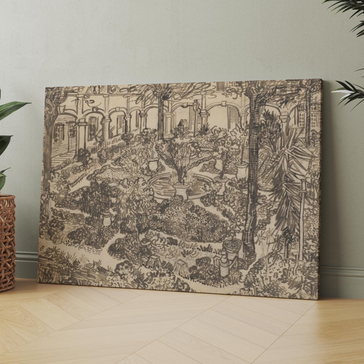 Garden of the Hospital (1889) by Van Gogh
