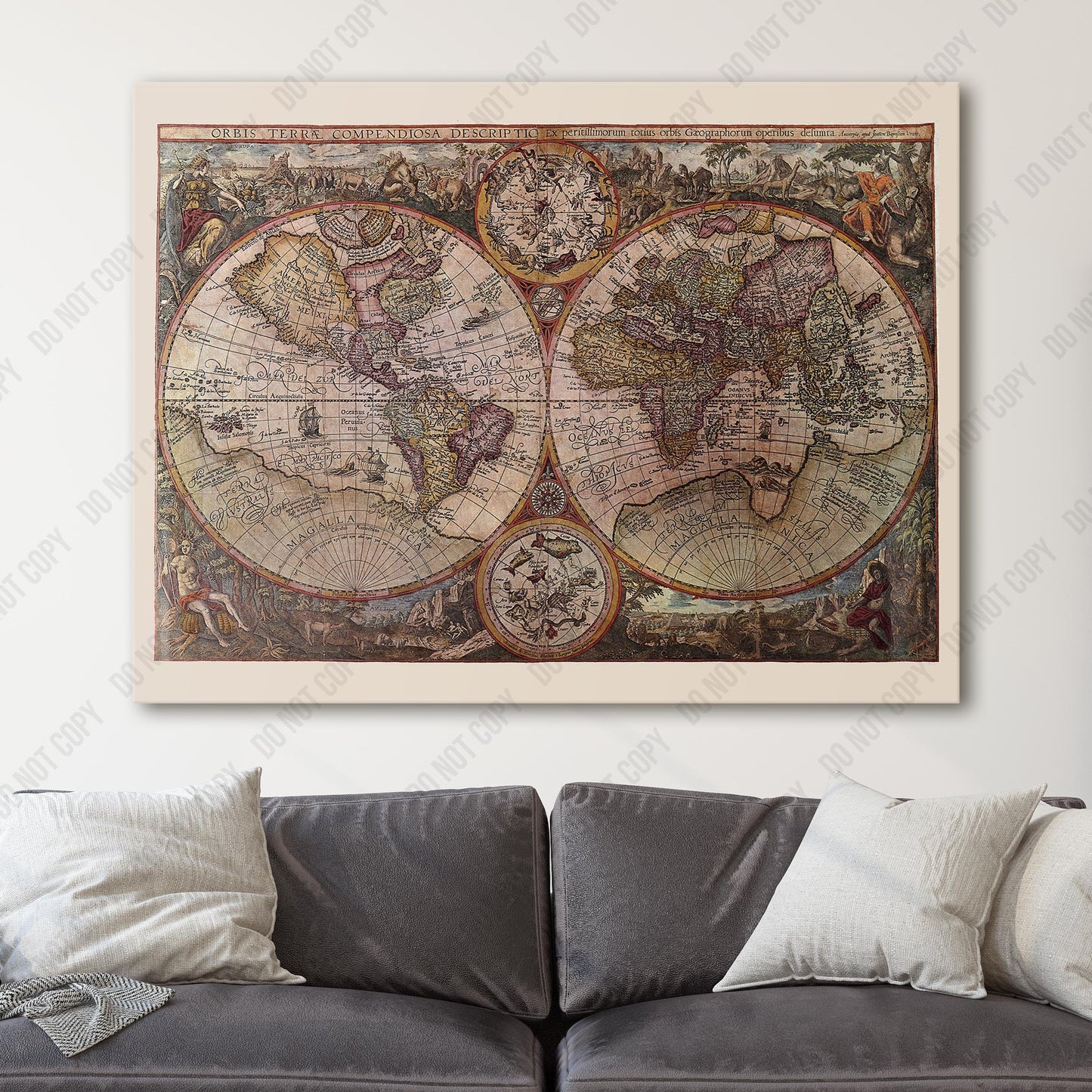 A Map of the World 1596